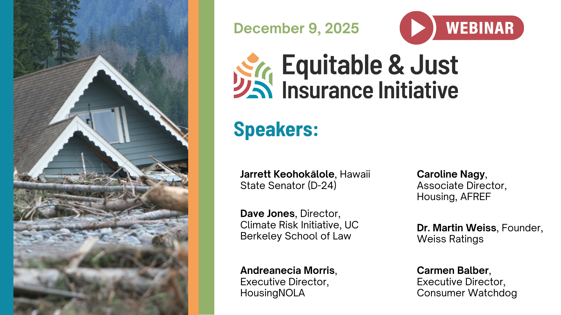 EJII Webinar: How Insurance Companies are Weathering Climate Change, Pulling In Record Profits, and Squeezing Us Dry
